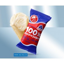 Сливочное мороженое "100% мороженое", 70гp